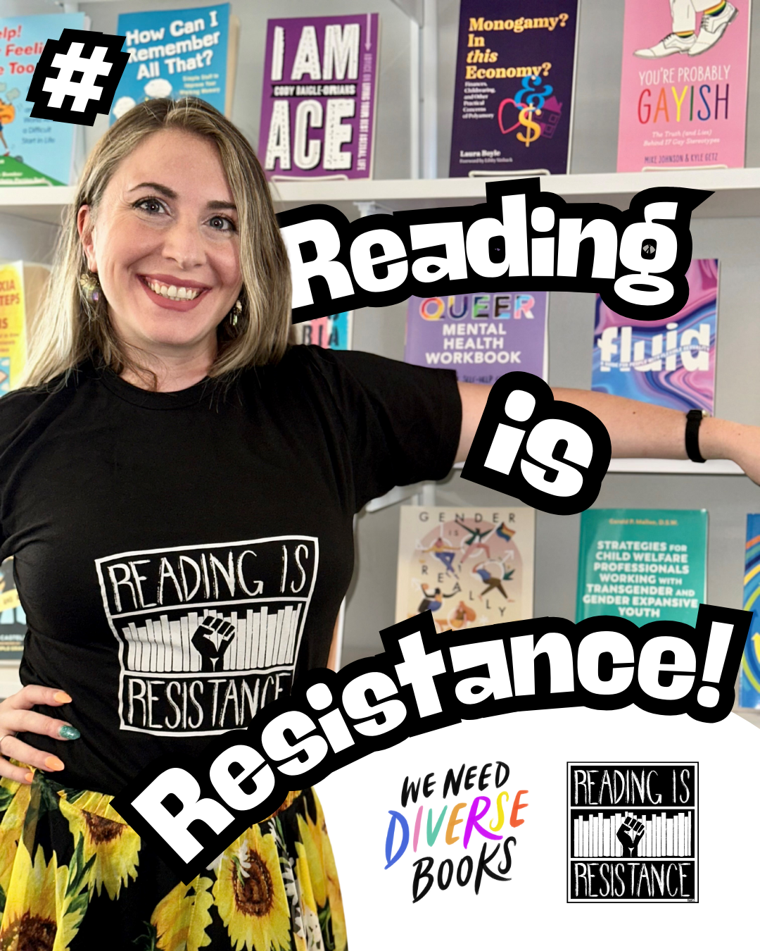 Reading is Resistance T-Shirt - Black